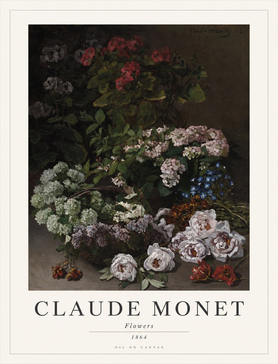 Monet Flowers No1 - Plakát