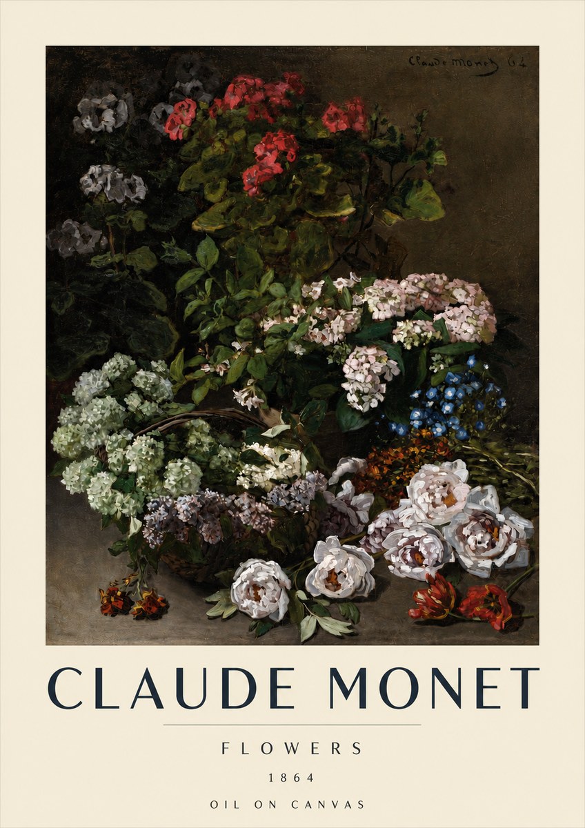 Monet Flowers No3 - Plakát