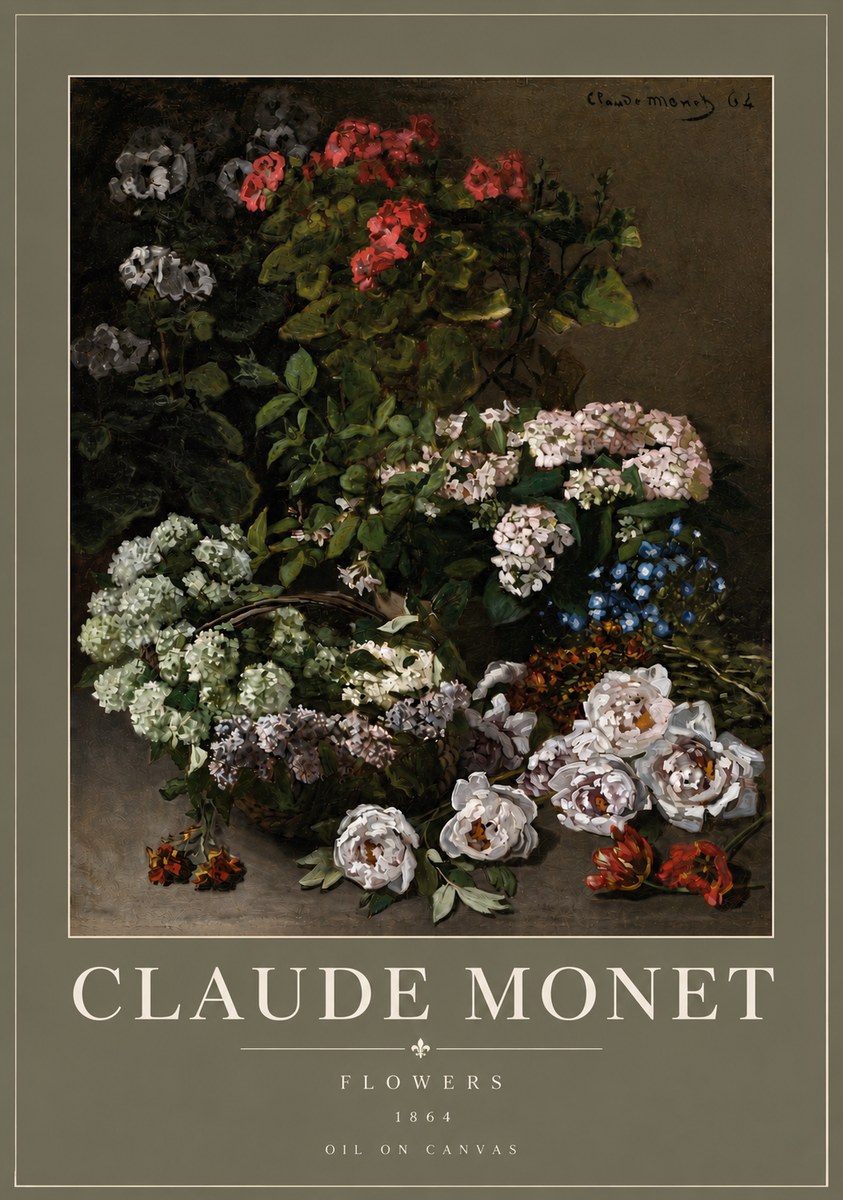 Monet Flowers No4 - Plakát