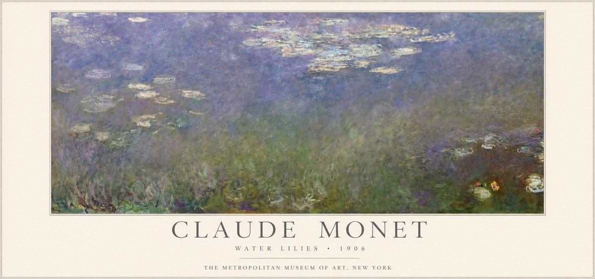 Monet Water Lilies - 1906 No1 - Plakát