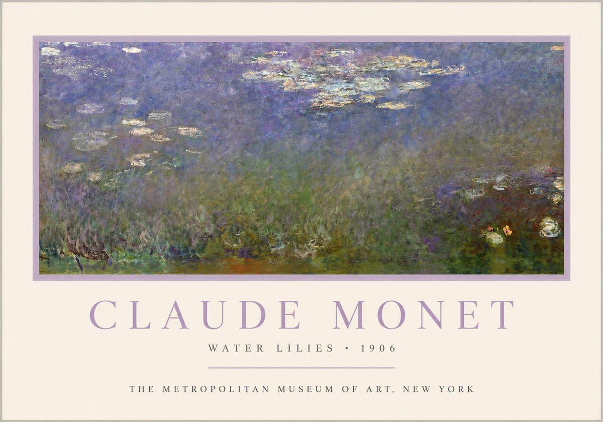 Monet Water Lilies - 1906 No3 - Plakát