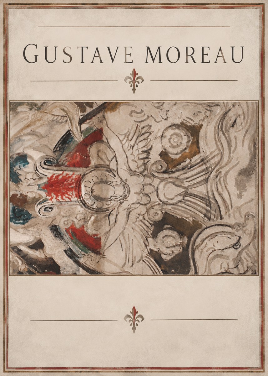 Gustave Moreau Decorative Composition No2 - Plakát