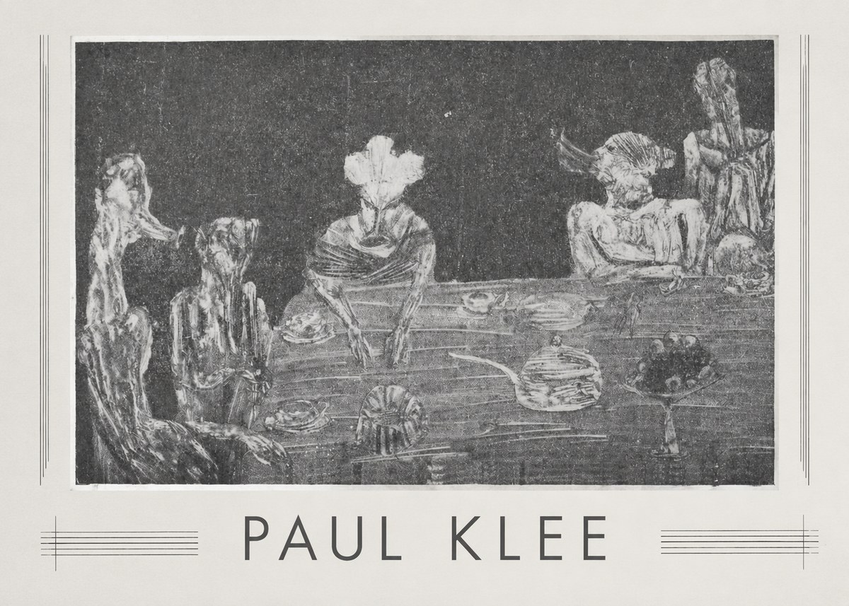 Paul Klee Die Mahlzeit No1 - Plakát