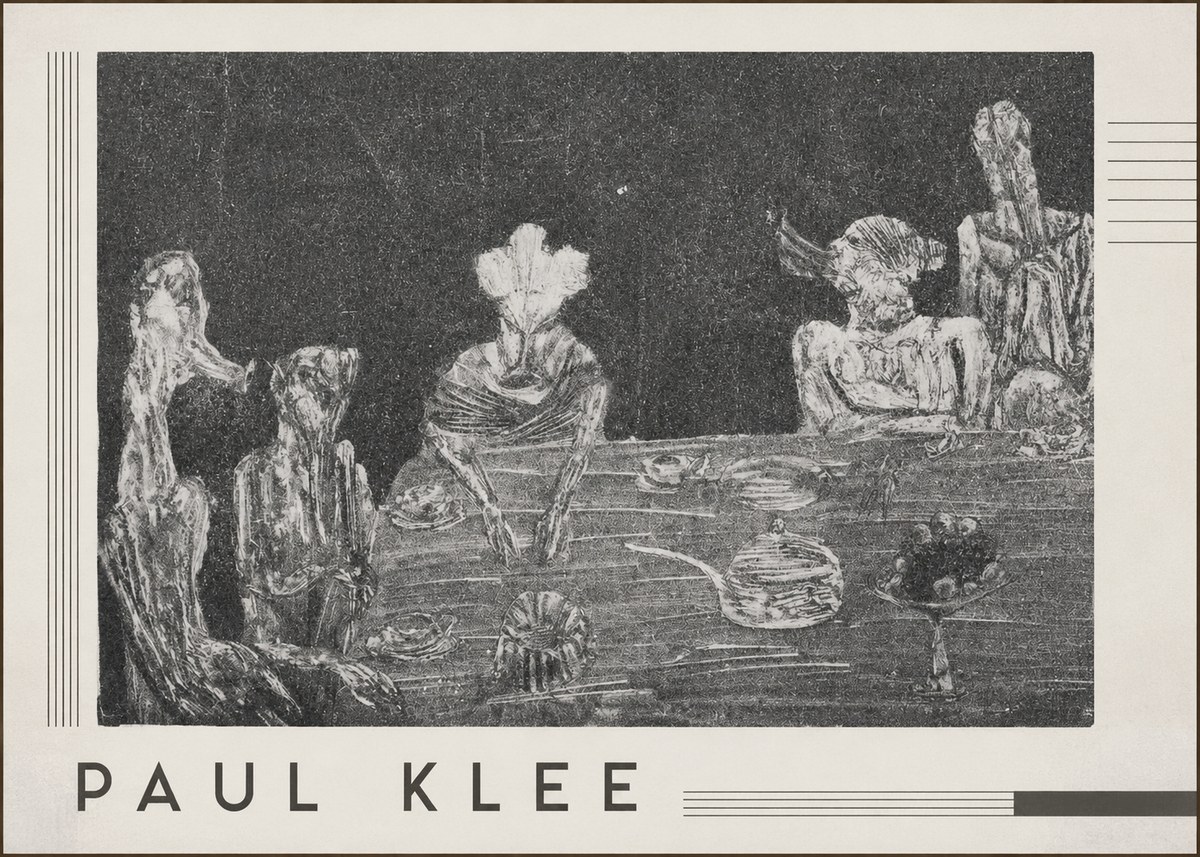 Paul Klee Die Mahlzeit No3 - Plakát