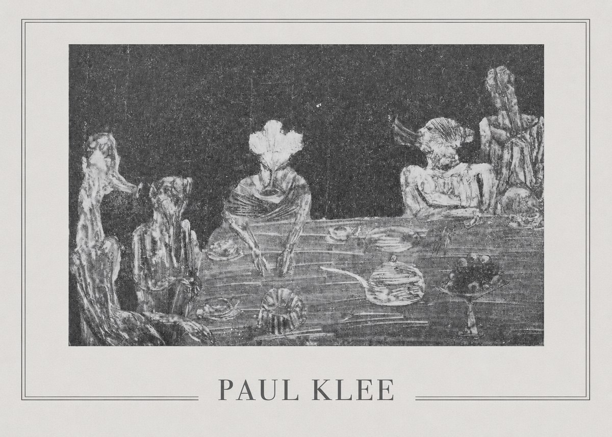 Paul Klee Die Mahlzeit No5 - Plakát