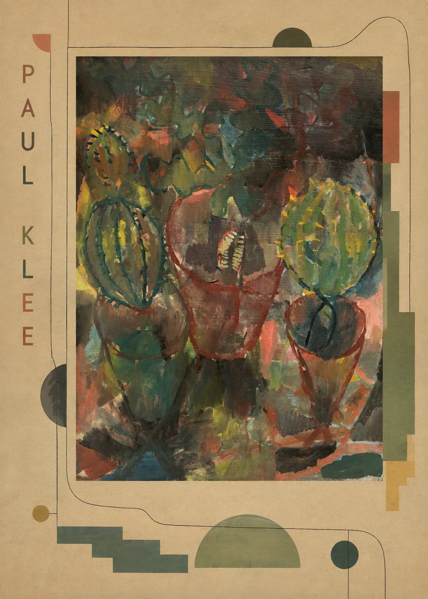 Paul Klee Three Potted Plants No3 - Plakát