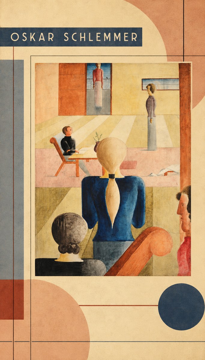 Oskar Schlemmer Composition with Figures No3 - Plakát