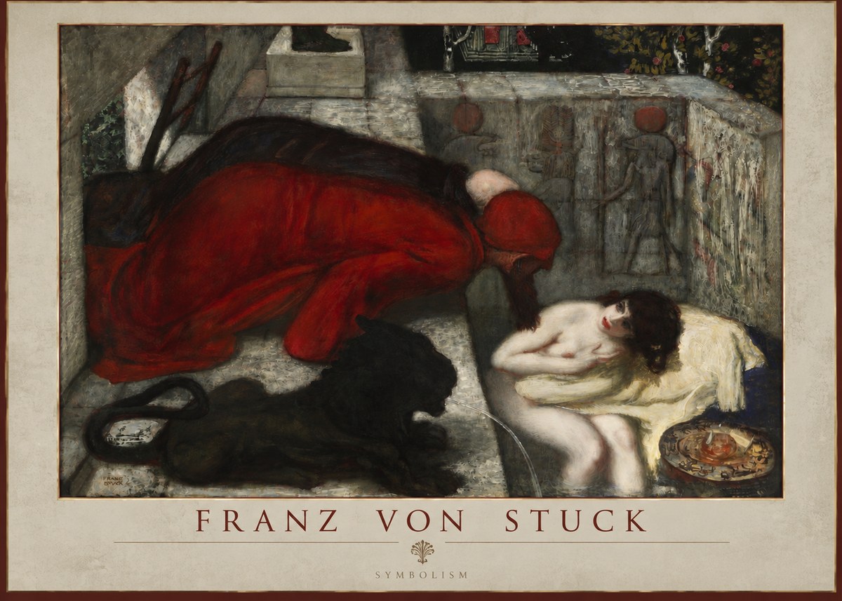 Franz von Stuck Salome No3 - Plakát
