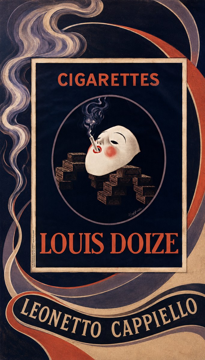 Leonetto Cappiello Cigarettes Louis Doize No3 - Plakát