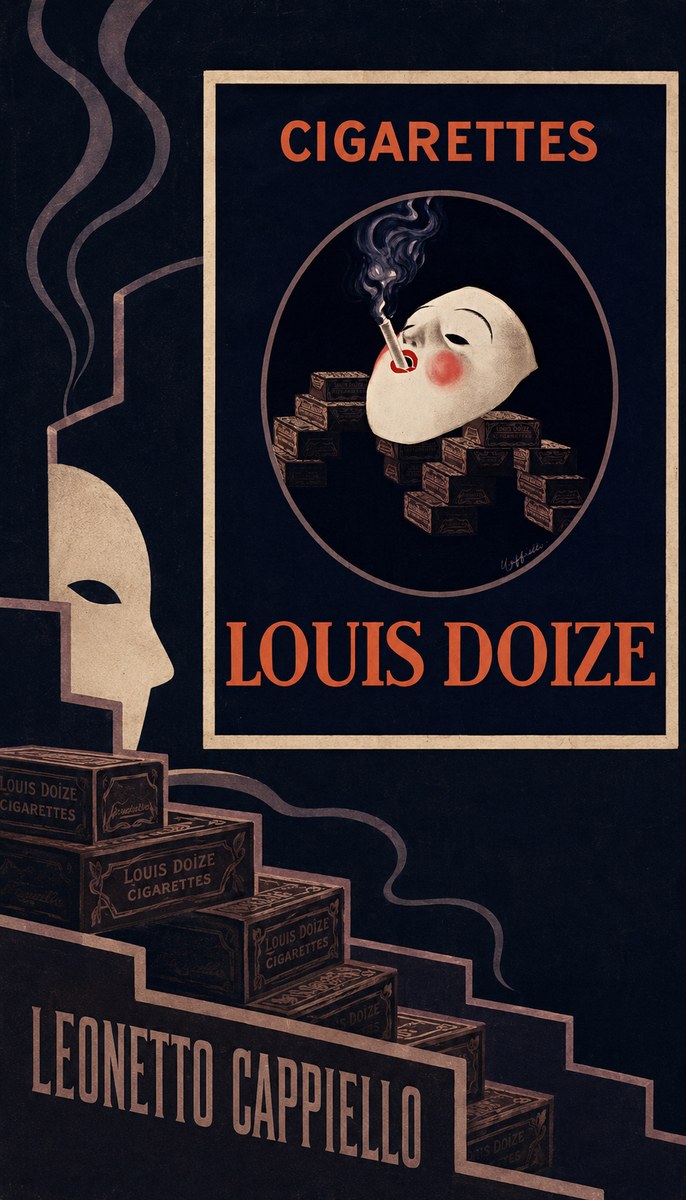 Leonetto Cappiello Cigarettes Louis Doize No5 - Plakát