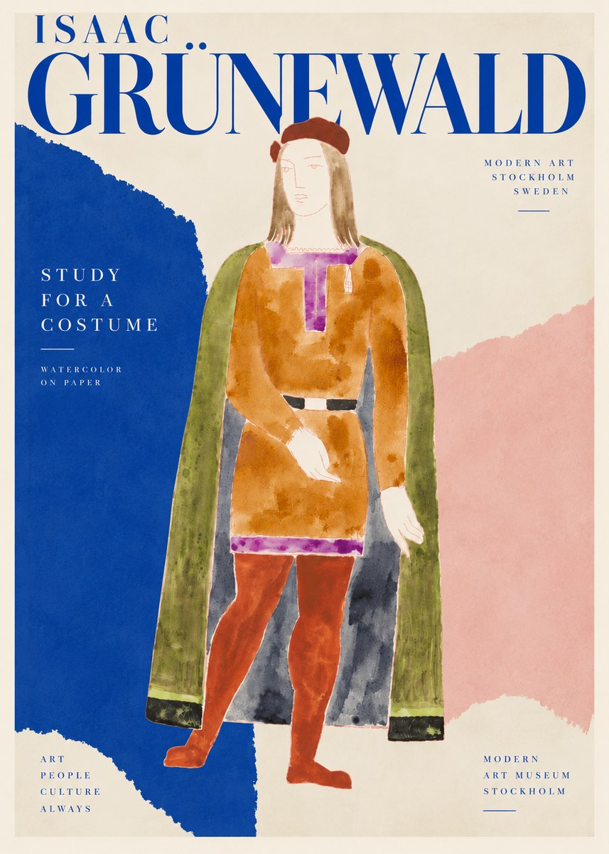 Isaac Grünewald Study for a Costume Design No4 - Plakát