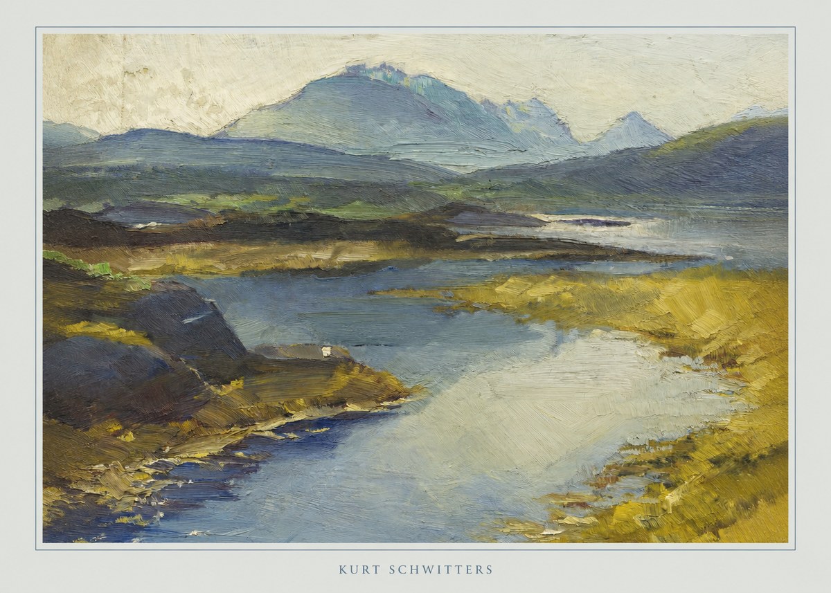 Kurt Schwitters Landschaft No6 - Plakát