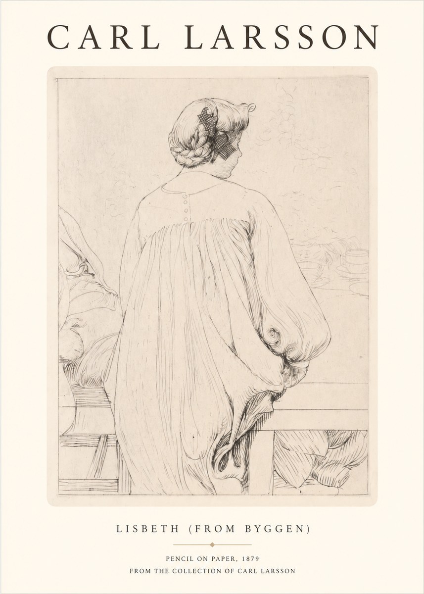 Carl Larsson Lisbeth (from Byggen) No1 - Plakát