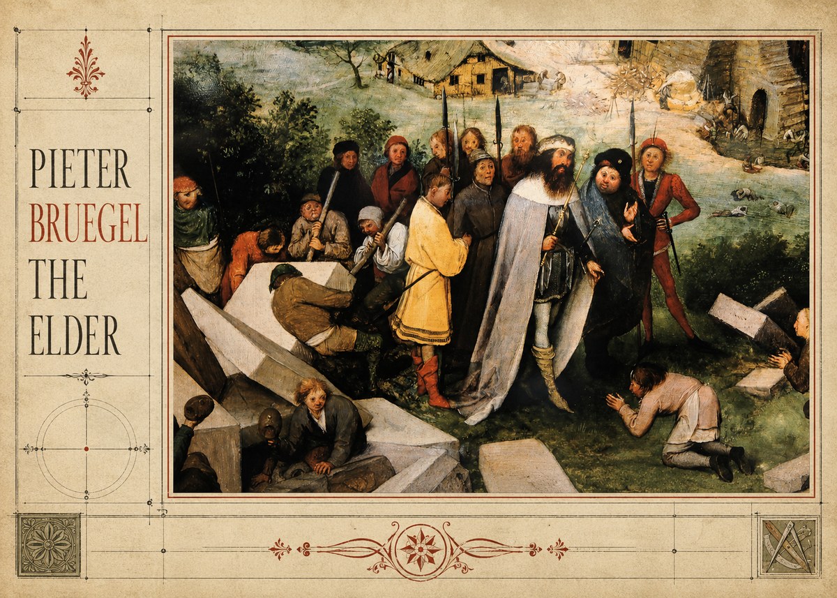 Pieter Bruegel The Blind Leading the Blind III No2 - Plakát