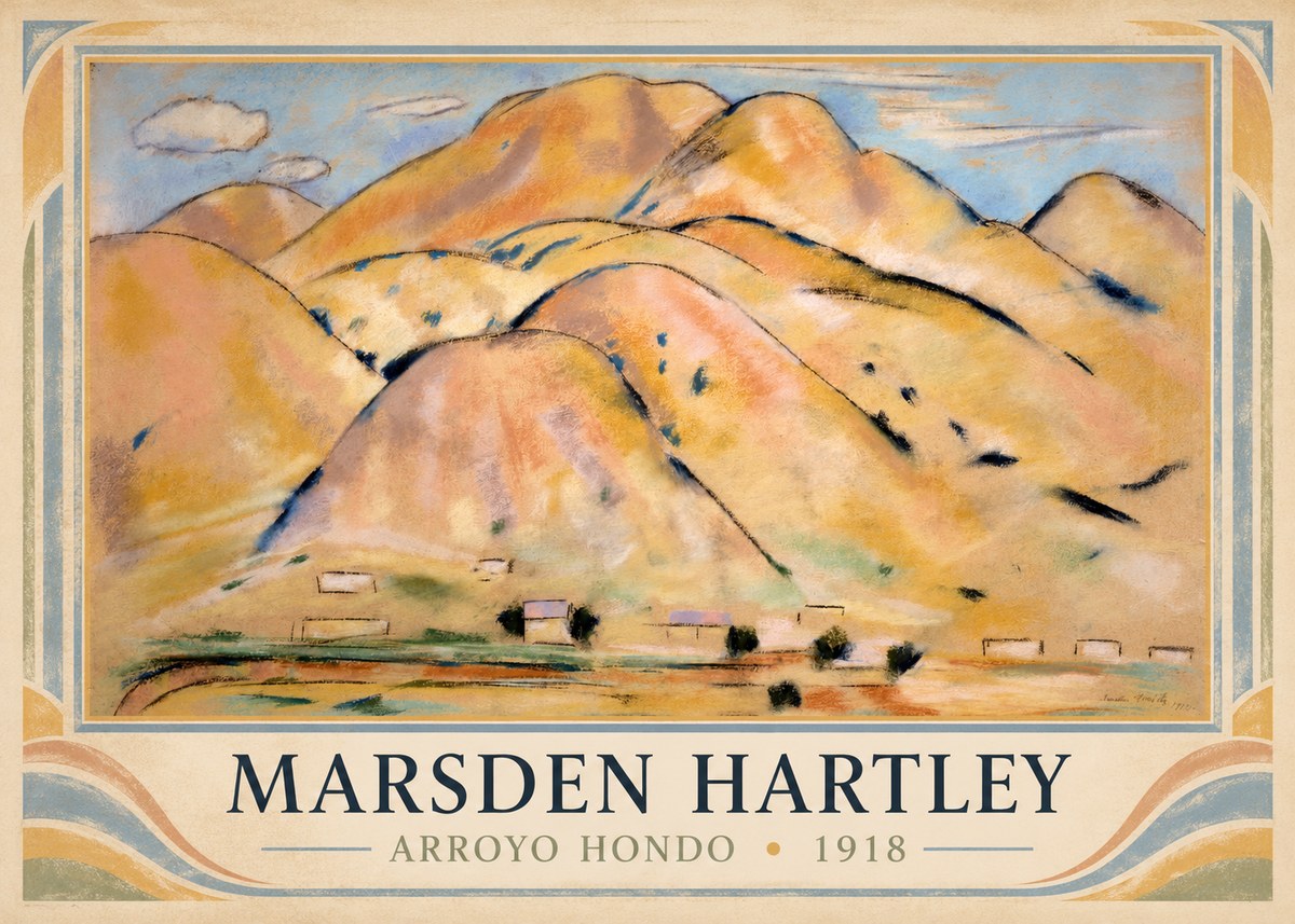 Marsden Hartley Arroyo Hondo No1 - Plakát