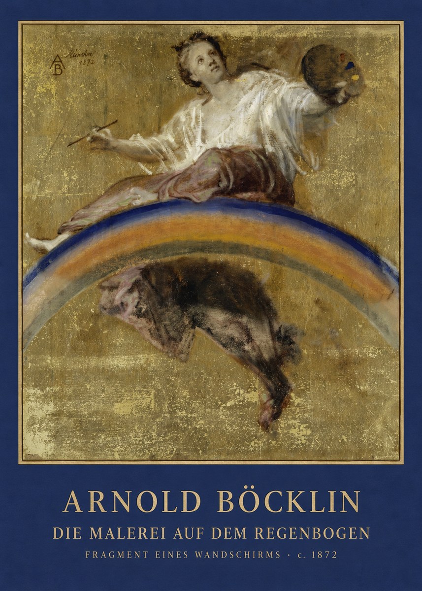 Arnold Böcklin Die Malerei Auf Dem Regenbogen No4 - Plakát