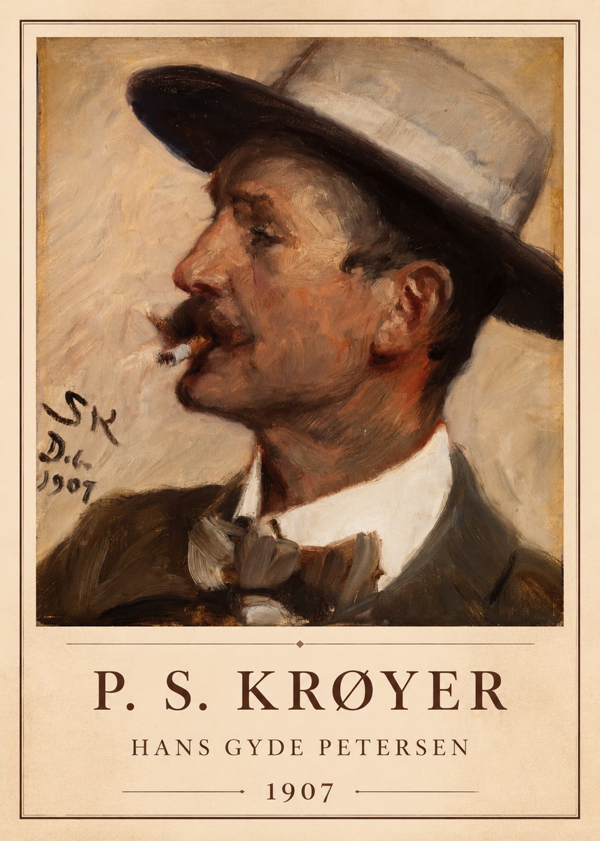 P.S. Krøyer Hans Gyde Petersen No1 - Plakát