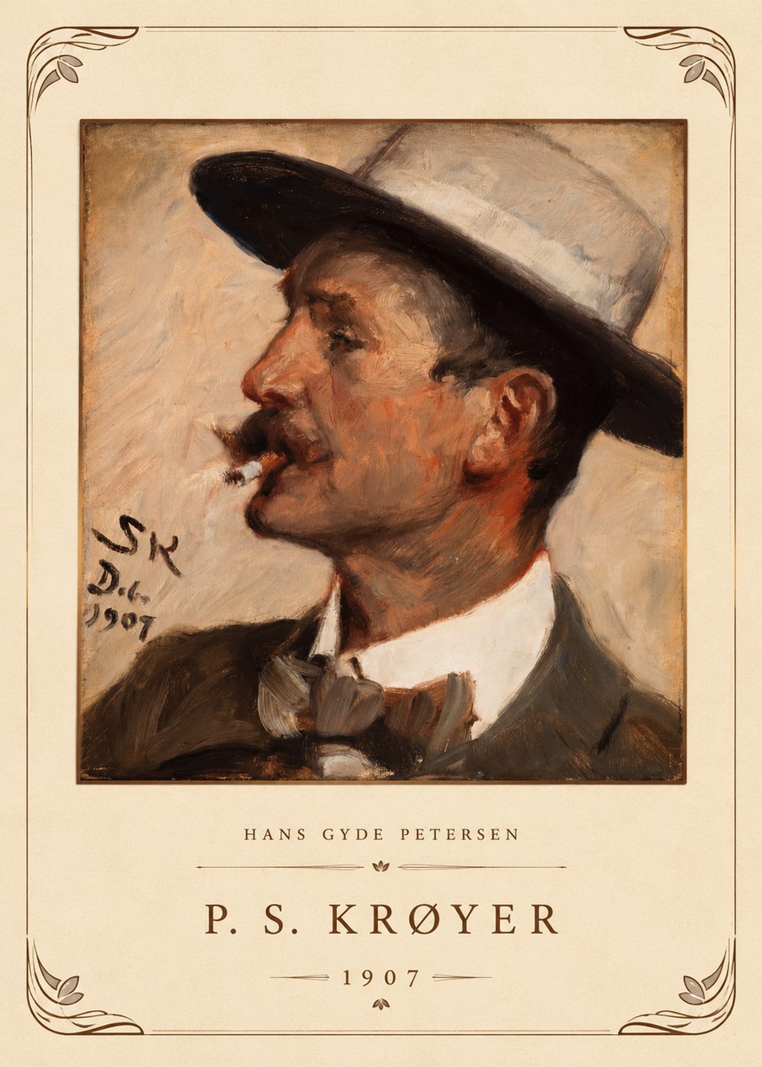 P.S. Krøyer Hans Gyde Petersen No4 - Plakát