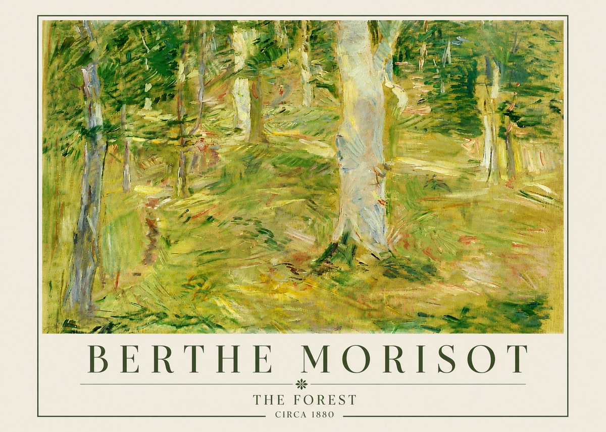 Berthe Morisot The Forest No4 - Plakát