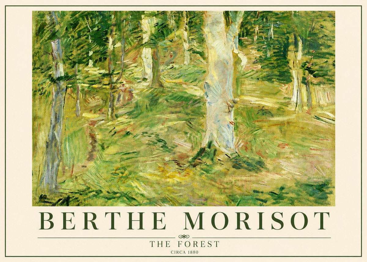 Berthe Morisot The Forest No5 - Plakát