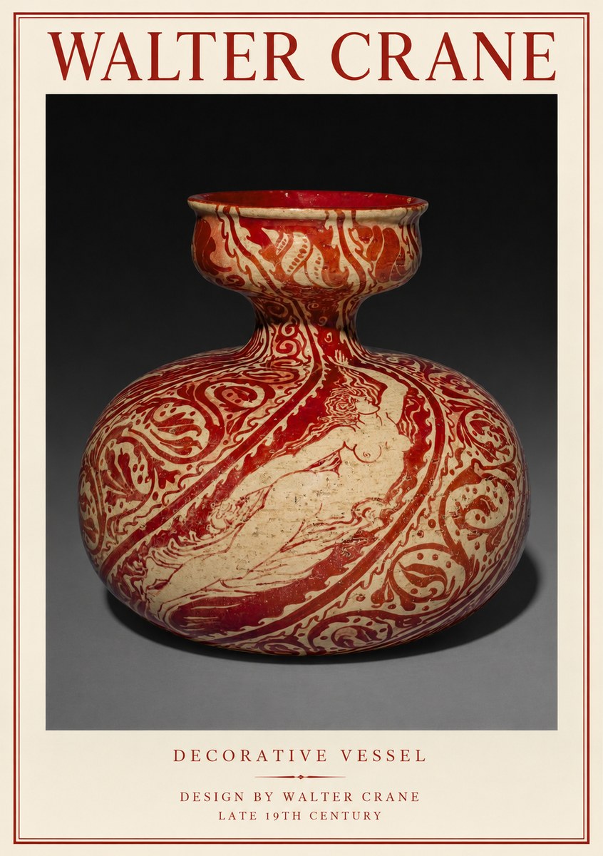 Walter Crane Decorative Vessel No1 - Plakát