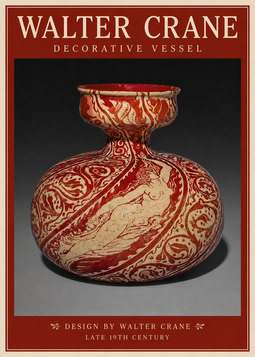Walter Crane Decorative Vessel No2 - Plakát