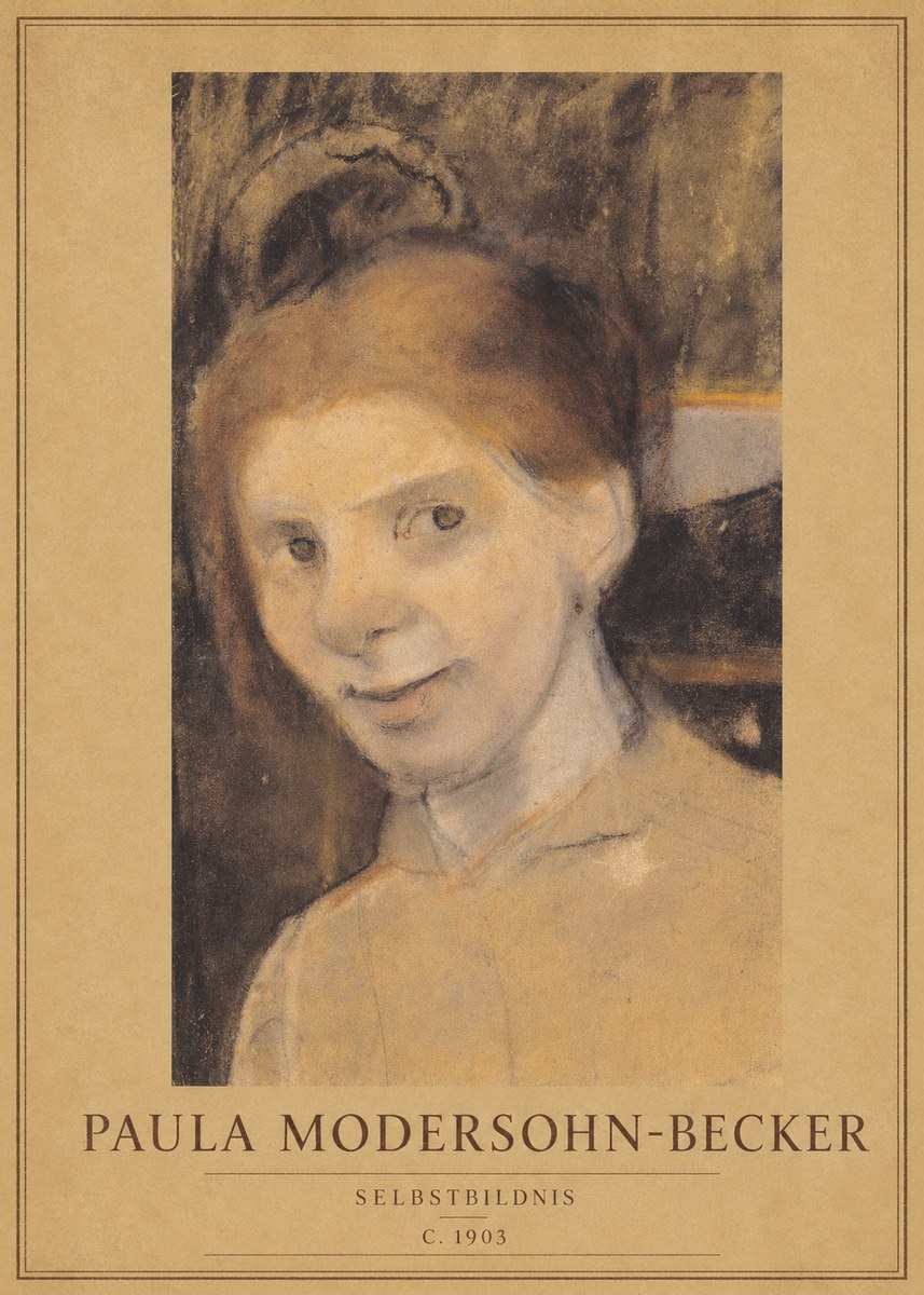 Paula Modersohn-Becker Selbstbildnis No1 - Plakát