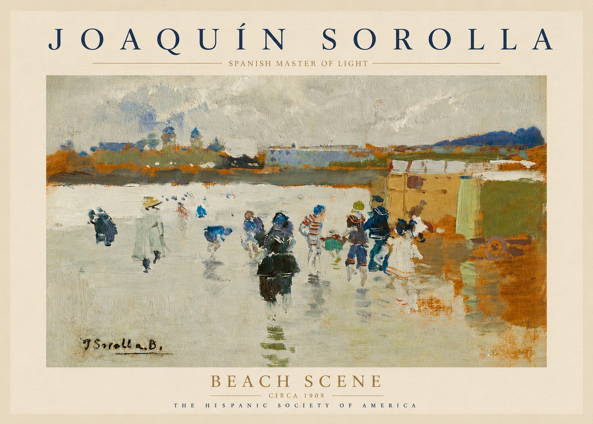 Sorolla Beach Scene No4 - Plakát