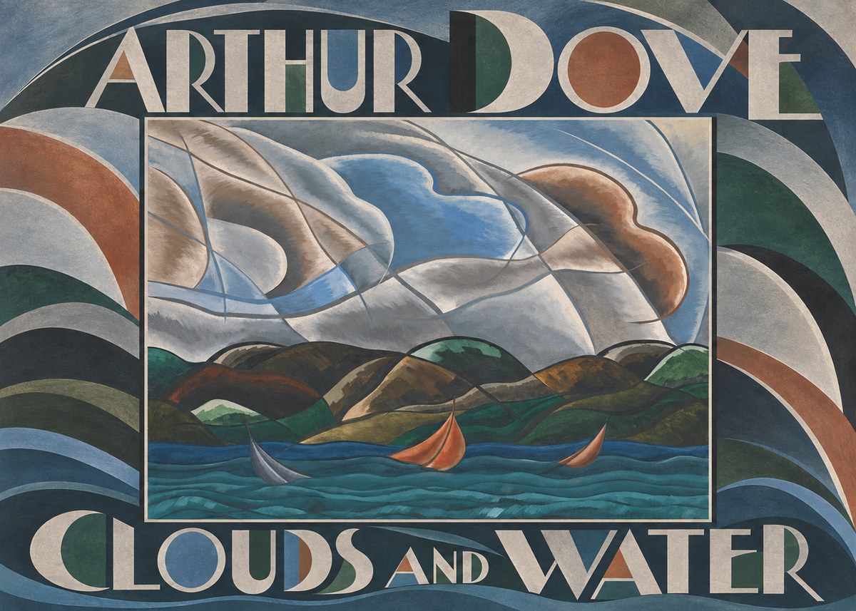 Arthur Dove Clouds and Water No5 - Plakát