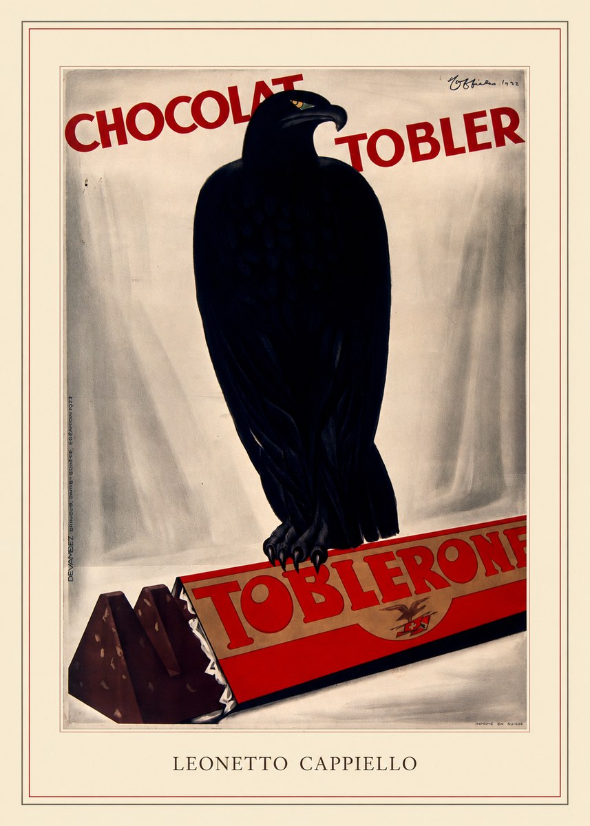 Leonetto Cappiello Chocolat Tobler No4 - Plakát