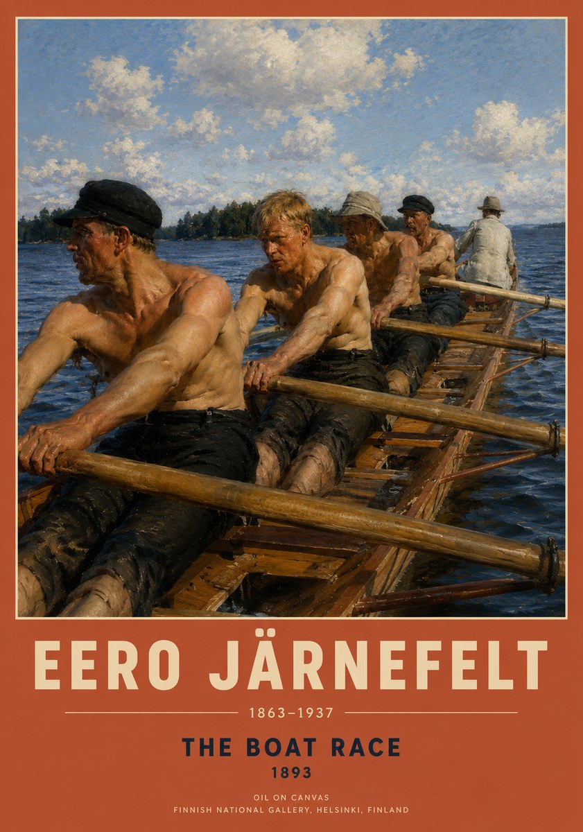 Eero Järnefelt The Boat Race No2 - Plakát