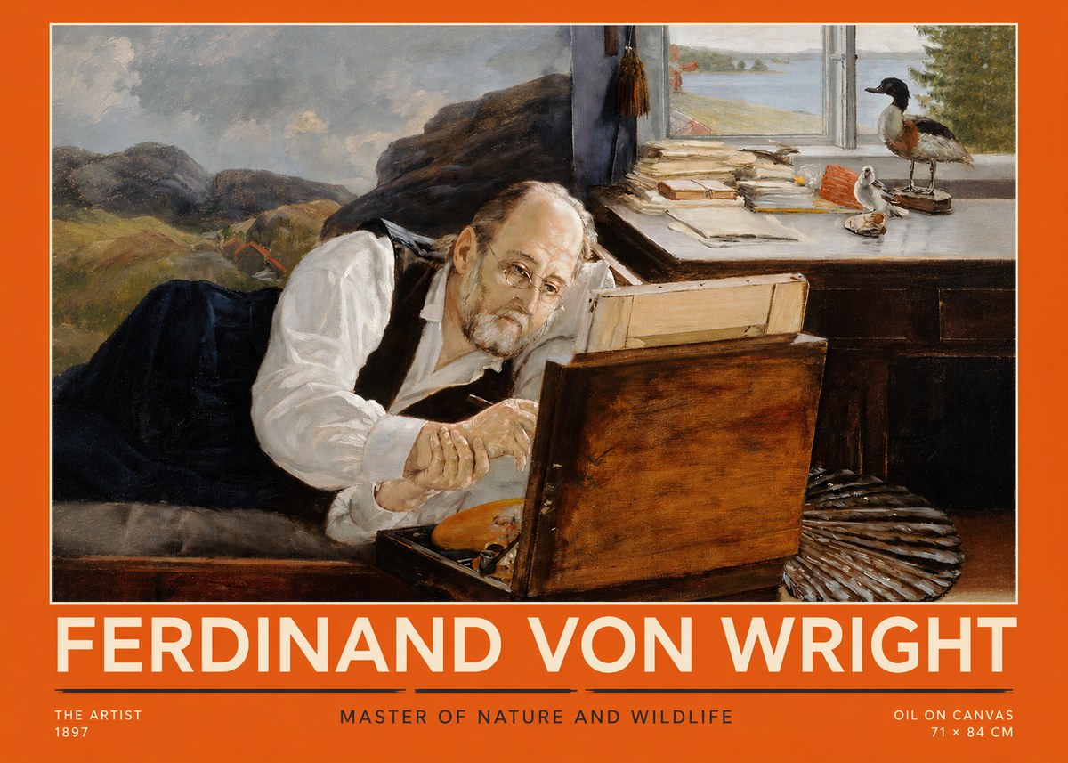 Ferdinand von Wright The Artist No2 - Plakát