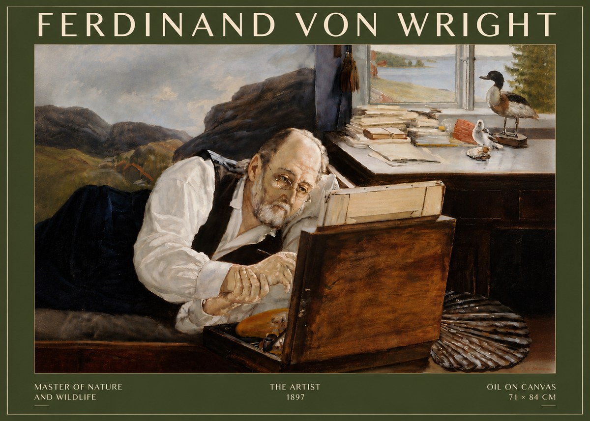 Ferdinand von Wright The Artist No6 - Plakát