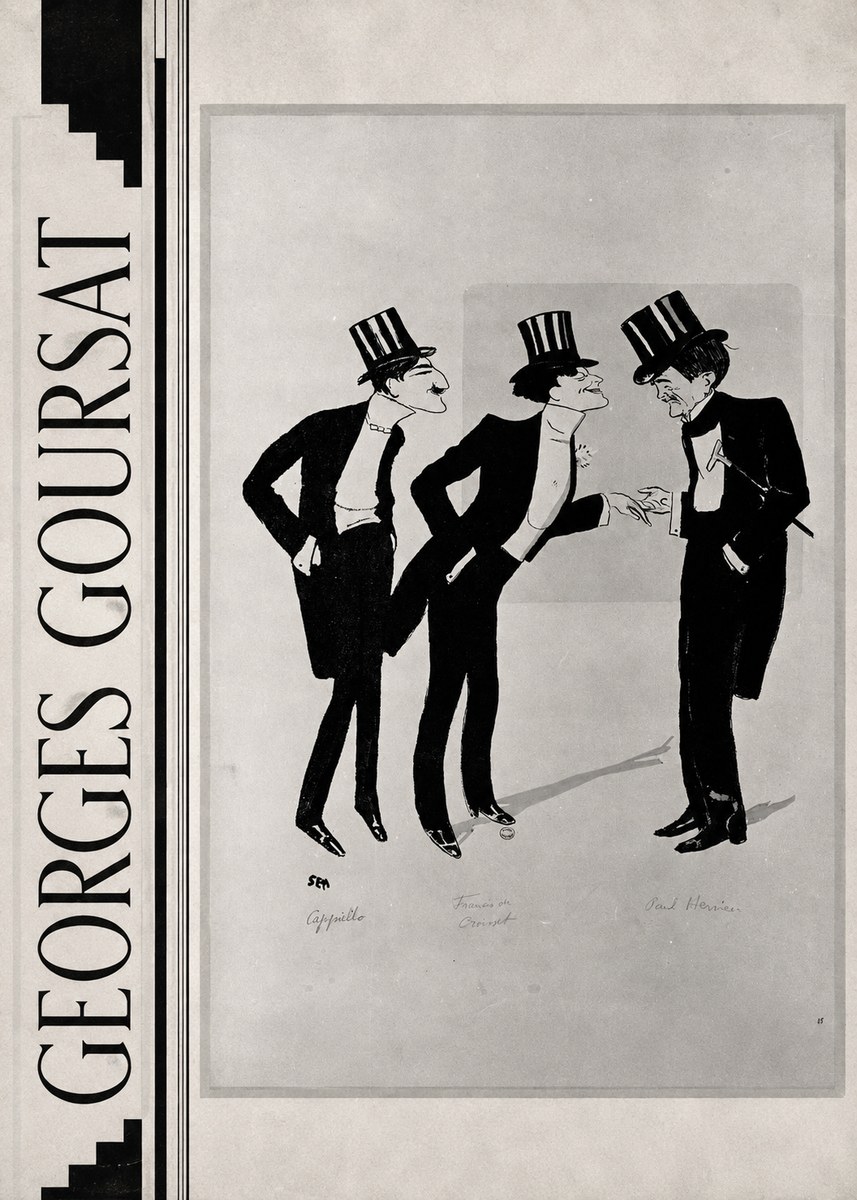 Georges Goursat Capiello, Francis De Croisset, Paul Hervieu No2 - Plakát
