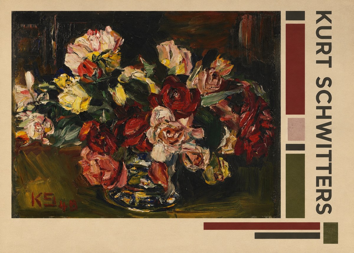 Kurt Schwitters Flower Still Life No2 - Plakát