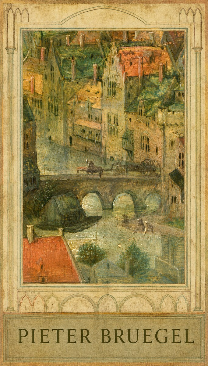 Pieter Bruegel Cityscape with Bridge No1 - Plakát