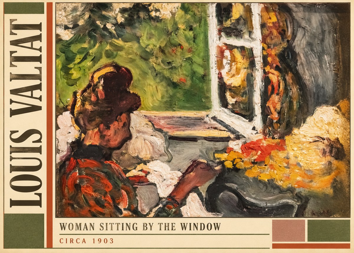Louis Valtat Woman Sitting by the Window No2 - Plakát
