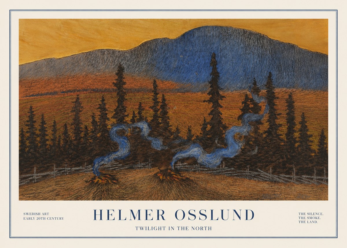 Helmer Osslund Twilight in the North No1 - Plakát