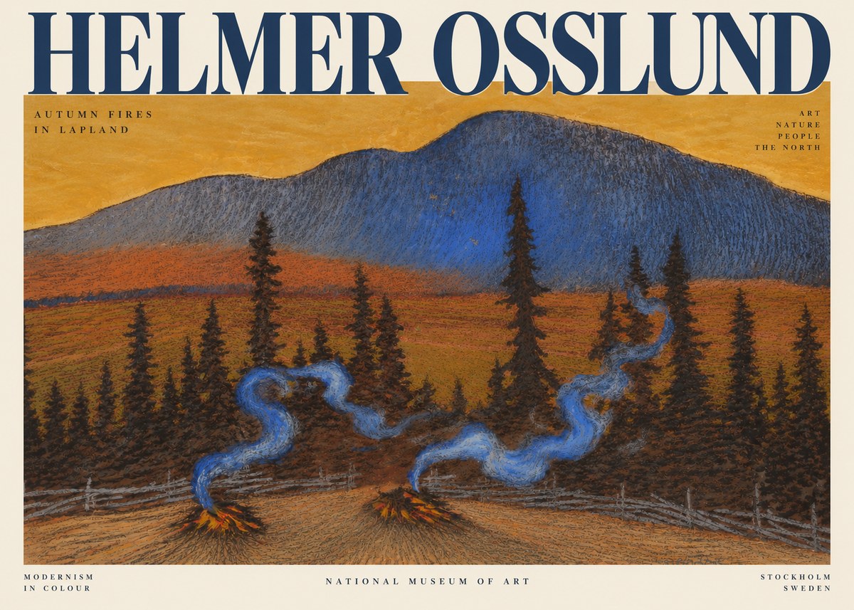 Helmer Osslund Twilight in the North No3 - Plakát