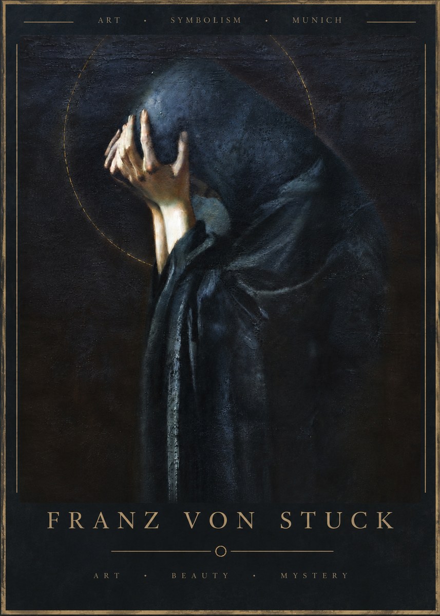 Franz von Stuck The Mourner No6 - Plakát