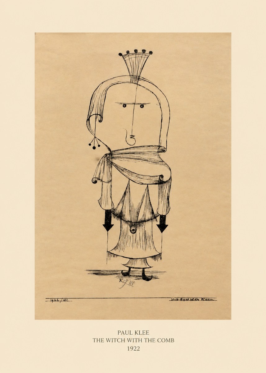 Paul Klee The Witch with the Comb No5 - Plakát