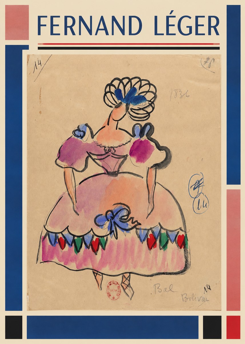 Fernand Léger Bolivar XI No1 - Plakát