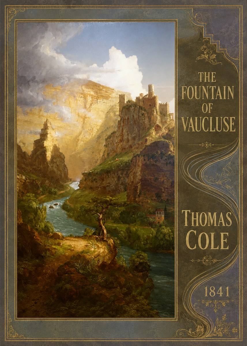 Thomas Cole The Fountain of Vaucluse I No5 - Plakát