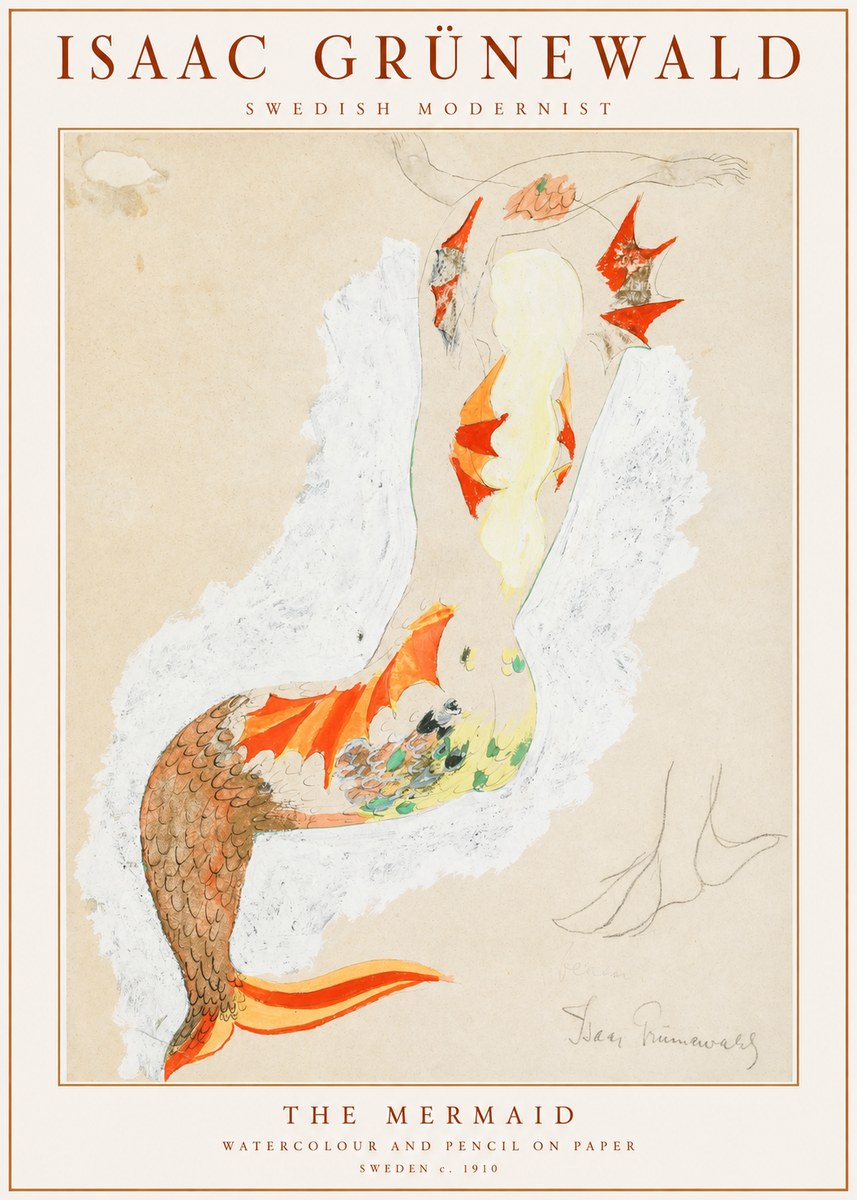 Isaac Grünewald The Mermaid No1 - Plakát