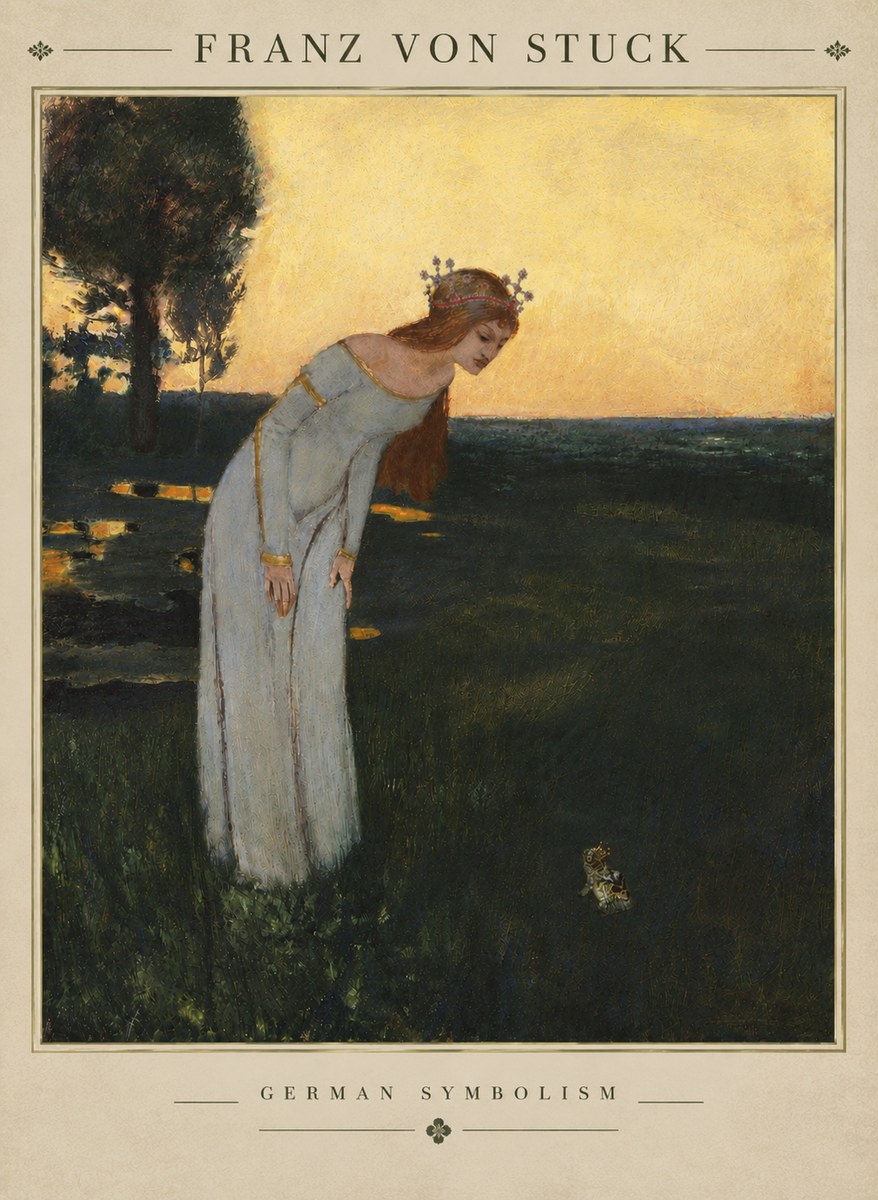 Franz von Stuck Princess and Frog No4 - Plakát