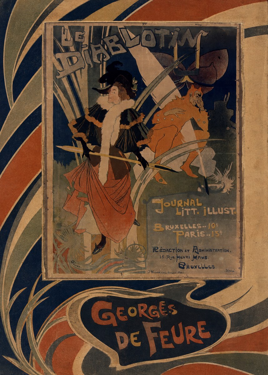 Georges de Feure Le Diablotin III No6 - Plakát