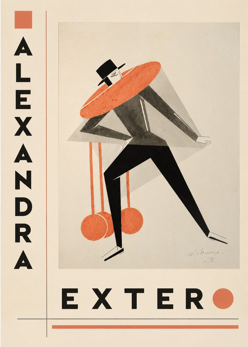 Alexandra Exter Constructivist Figure No3 - Plakát