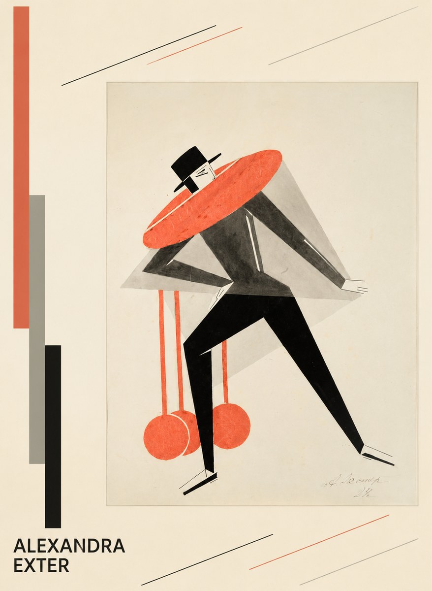 Alexandra Exter Constructivist Figure No4 - Plakát
