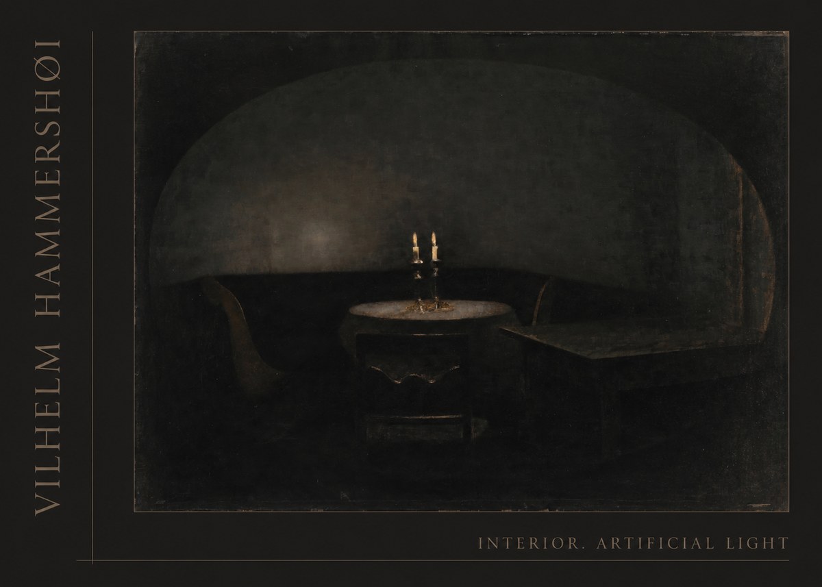 Vilhelm Hammershøi Interior. Artificial Light No2 - Plakát