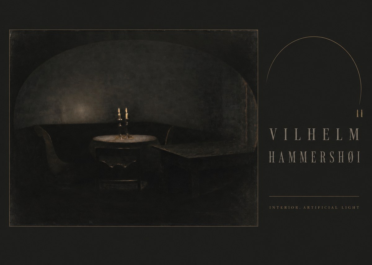 Vilhelm Hammershøi Interior. Artificial Light No4 - Plakát
